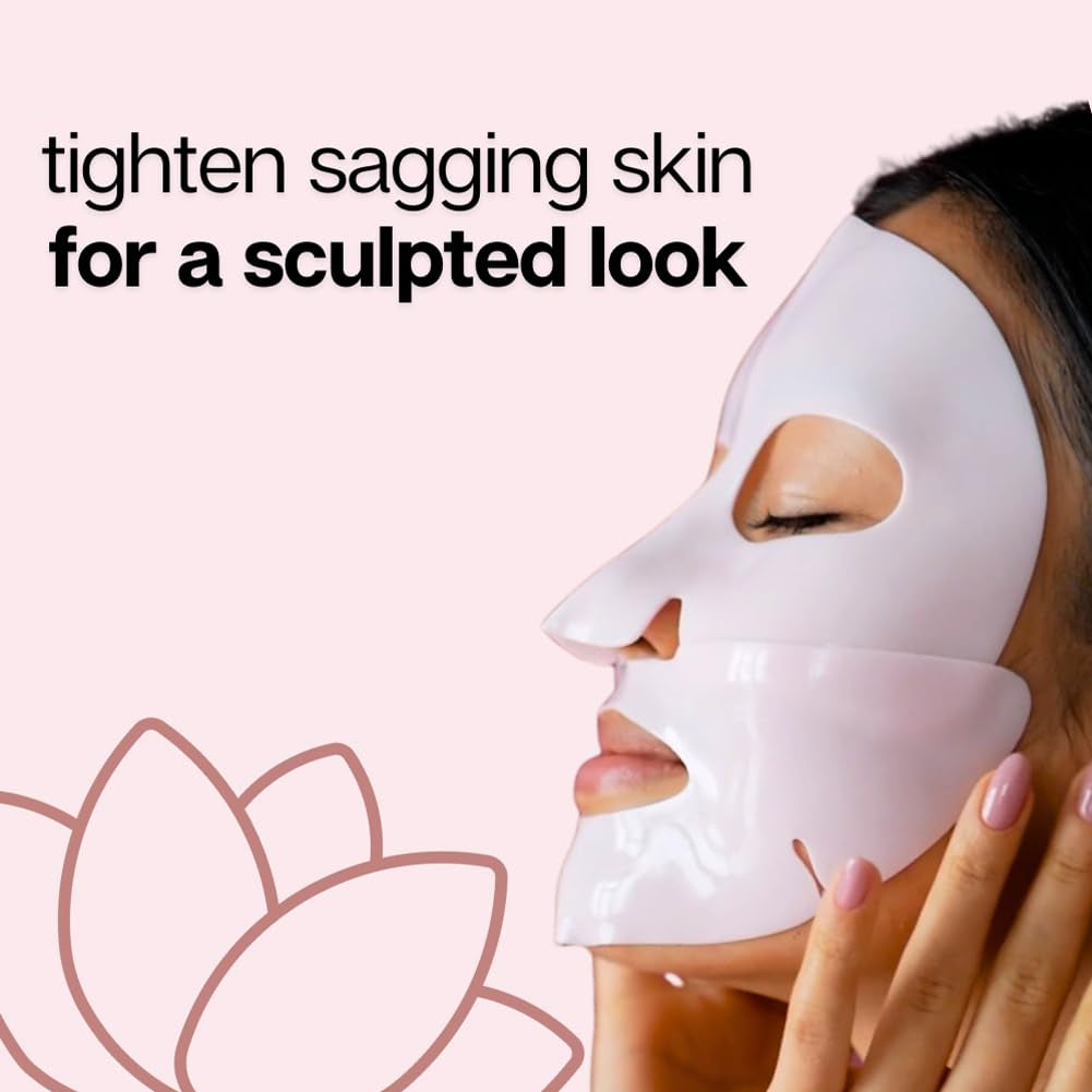 Glow Lily Collagen Mask - 2024 Glow Lily Bio-Collagen Real Deep Mask, Deep Collagen Anti-Wrinkle Lifting Face Mask, Bio-Collagen Mask Real Collagen for Elasticity,Firming,And Moisturizing (8Pcs)