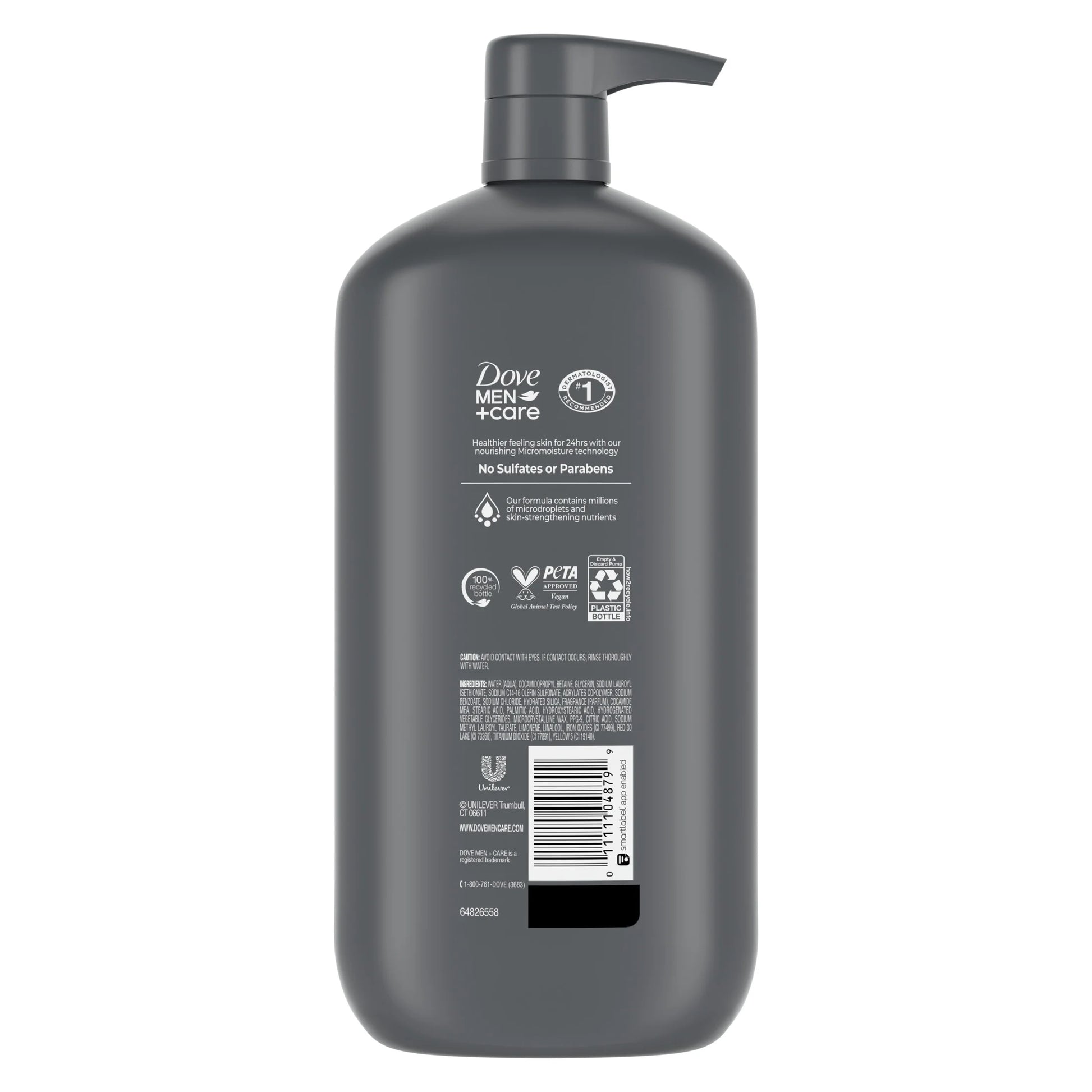 Exfoliating Deep Clean Face & Body Wash for Men Citrus + Cedarwood, 30 Oz
