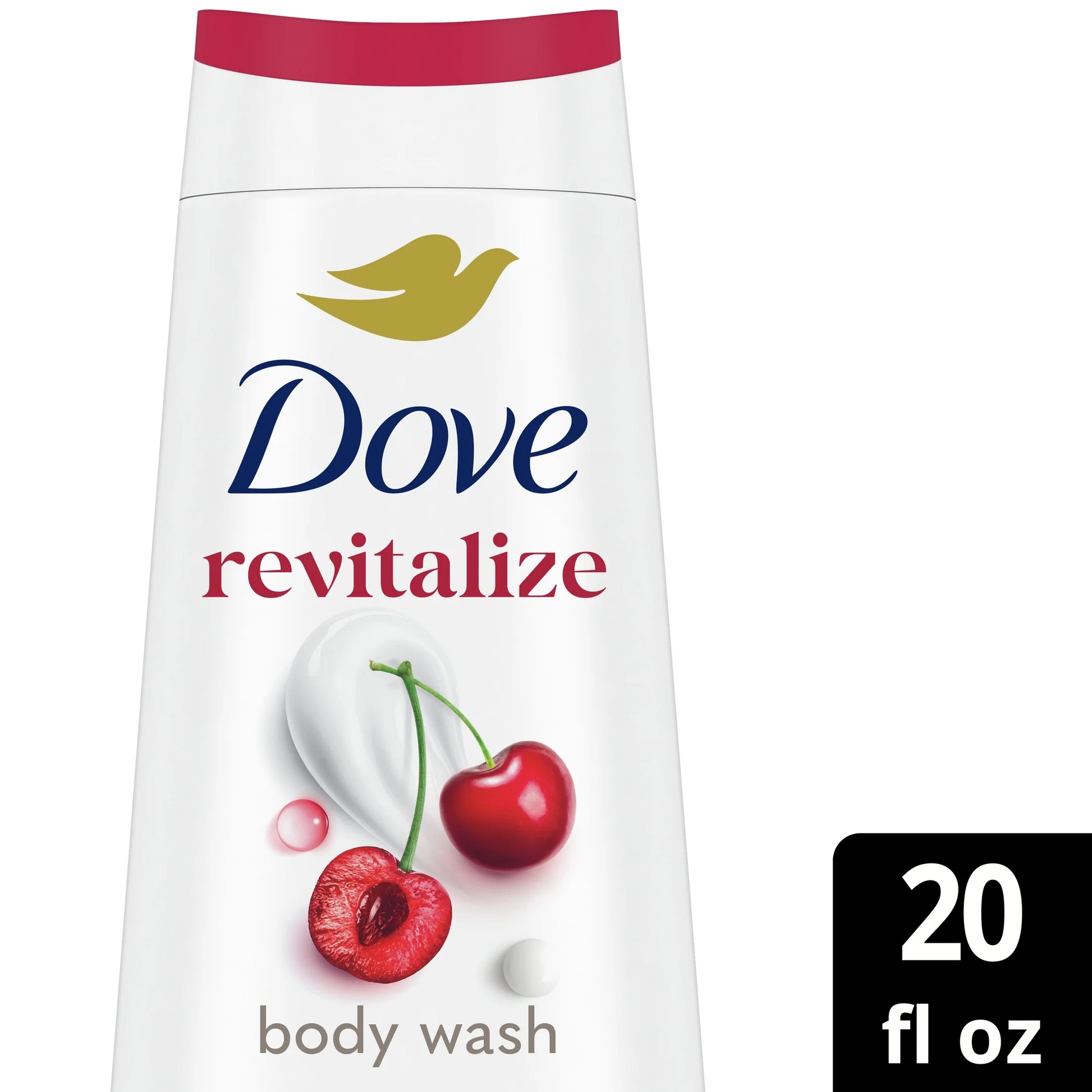 Body Wash for Women Moisturizing Revitalize Cherry & Chia Milk Cleanser, 20 Oz
