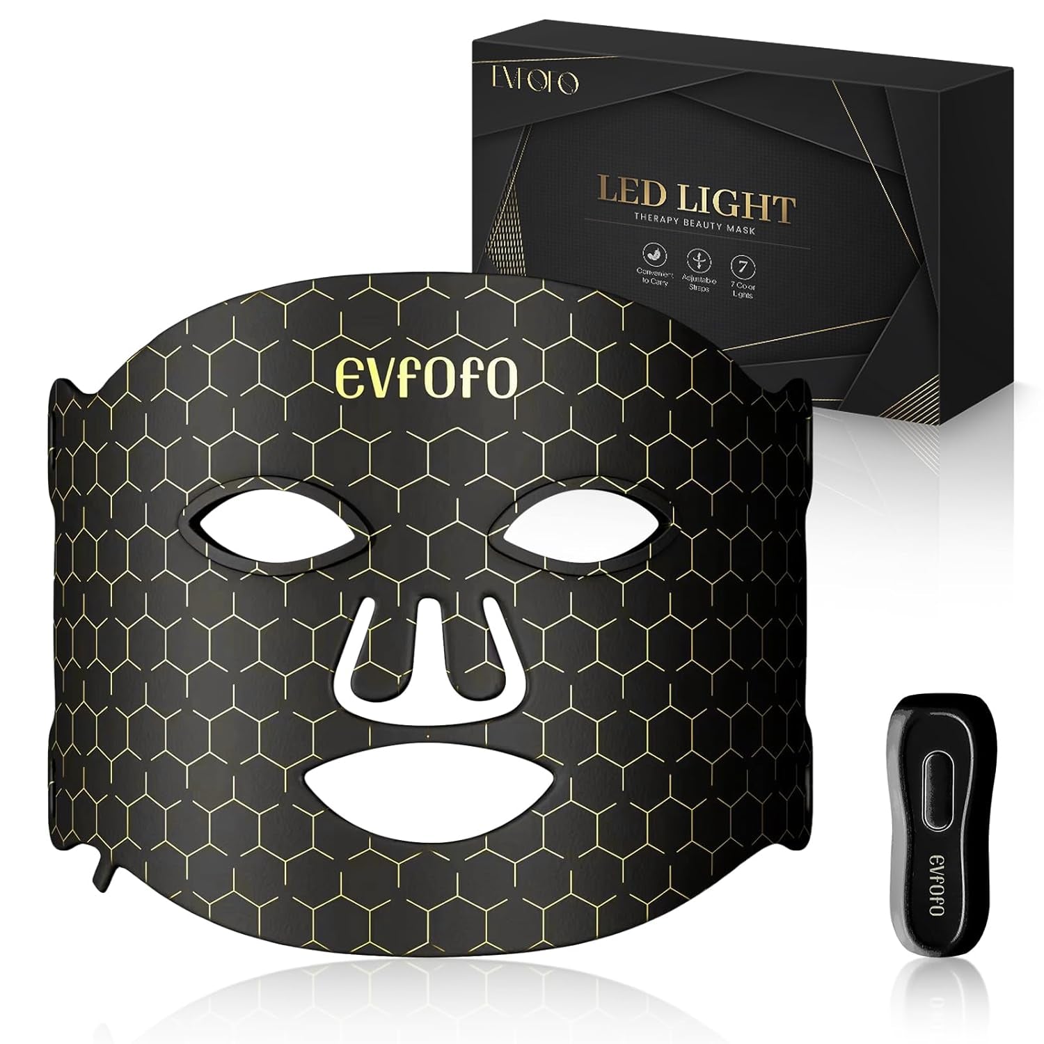 Blue Red Light Therapy Mask for Face, 7 Colors LED Face Mask Light Therapy, Led Face Mask Light Therapy at Home